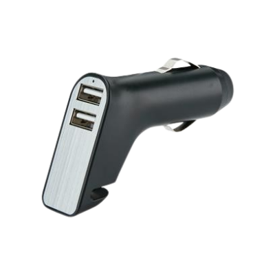 Veiligheids autolader met 2 USB poorten