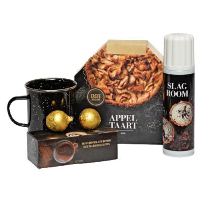 Kerstpakket choco met appeltaart 1478